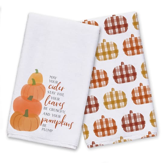 May Your Cider Stay Hot Tea Towels, 2ct.